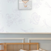 Papel Toile Borboletas Lilás
